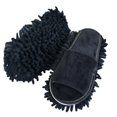 thumbnail image 1 of ZOUBAOQ Generic 1 Pair Washable Microfiber Dust Mop Slippers for Women, Black, Size 35-44, Home Cleaning, Practical, Unisex Adult, 1 of 9