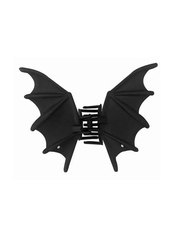 Halloween Bat Hair Clips for Women,French Metal Bat Hair Claw Clips,Matte Goth Accessories,Gothic Barrettes Party Costumes Favors