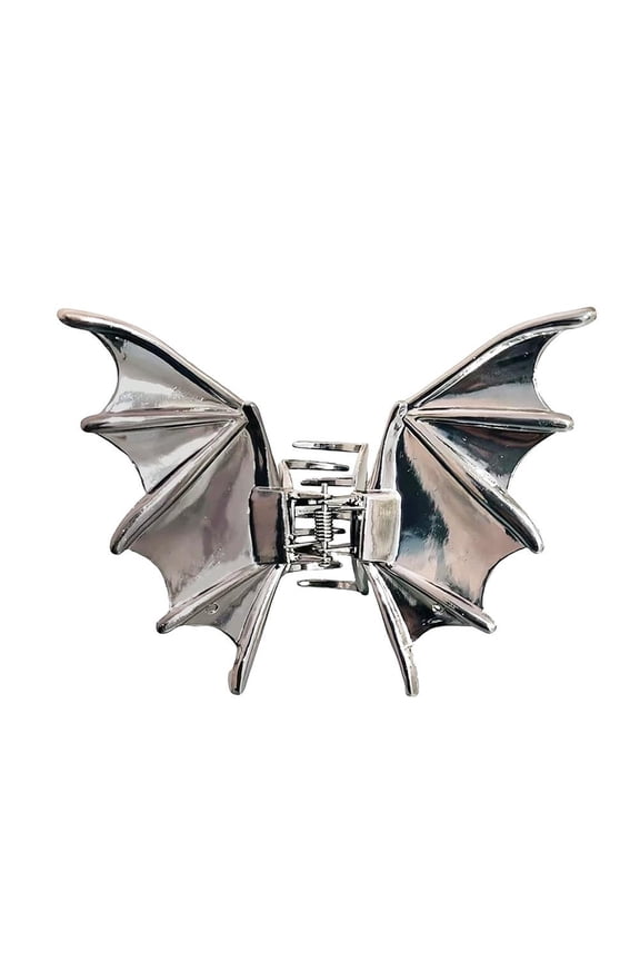 Halloween Bat Hair Clips for Women,French Metal Bat Hair Claw Clips,Matte Goth Accessories,Gothic Barrettes Party Costumes Favors