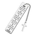 thumbnail image 1 of ZOUBAOQ Lettering Metal Bookmark with Leaf Pendant Page Student Stationery Gifts Book Teachers A3U6 Mark Souvenir Day Reading, 1 of 9