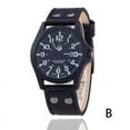 thumbnail image 1 of ZOUBAOQ Mens Military Leather Date Quartz Analog Army Casual Dress Wrist Watches NEW, 1 of 9