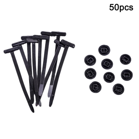 ZOUBAOQ Nylon Universal Cable Tie Buckle,2025 New Heavy Duty Self-Locking Zip Ties Holder with Pin & Button Design,Plastic Cable Ties Tool for Auto Repairing Quick Fix