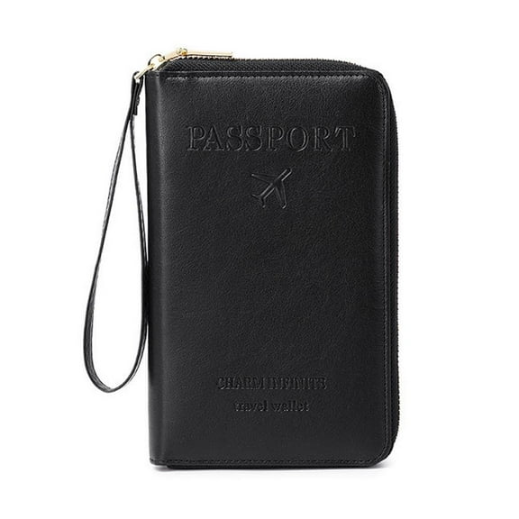 ZOUBAOQ Passport Holder,2025 New Travel Wallet,Multi-Functional Passport Wallet with Zipper,Passport Holder for Travel Holiday Wallet Cover Case for Travel Women&Men