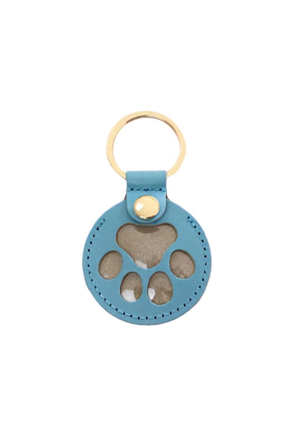 Pu Leather Pet Memorial Keychain, Pet Paw Shaped Keyring, Pets Keychains Refillable, Memorial Collection of Cat Dog