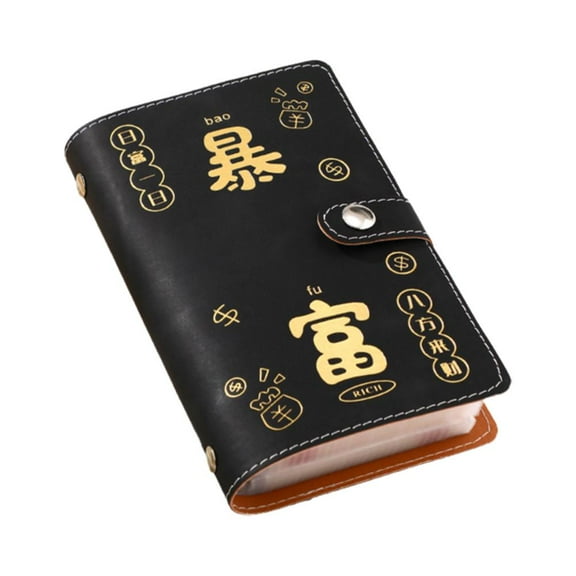 ZOUBAOQ Savings Challenge Book for Money Saving, Large Capacity PU Envelope Savings Binder for Financial Planning & Organization for Budgeting & Saving Money Enthusiasts