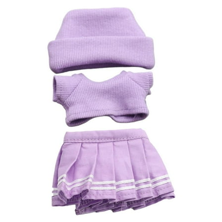 ZOUBAOQ Skirt Outfit Set for 17cm All Generation Dolls - T-Shirt,hat Mini Skirt