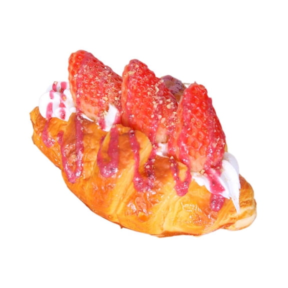 ZOUBAOQ Slow Rising Squeeze Bread Toys,5 Inch Stress Relief & Fidget Croissant Toys,PU Material Cute Bread Fun Gift Decor Lifelike