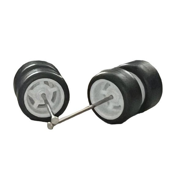 ZOUBAOQ Toy Car Wheels Rubber Tire Wheels with Metal, DIY Model Toy Wheel Replacement Accessories, Suitable for 164 car
