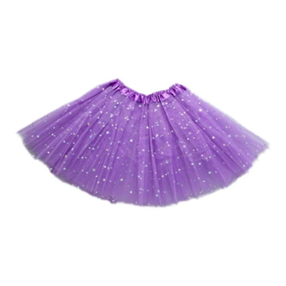 ZOUBAOQ Tutu Skirts for Girls Kids Layered Stars Sequins Tutu Skirt Princess Ballet Dance Dress for 2-8 Years Party Costume