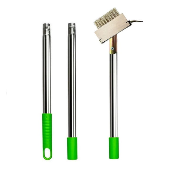 ZOUBAOQ Weed Puller Grout Brush, Crack Weeder, Weed Remover Tool, Manual Crevice Weeding Tool, with Long Handle for Deck, Paver, Patio, Walkway, Driveway (1 Weed Brush Heads)