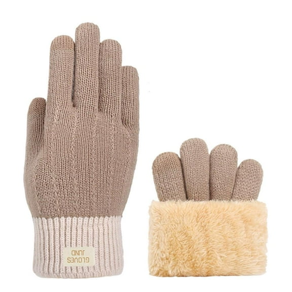 ZOUBAOQ Winter Warm Knitted Gloves Cycling Skiing Touchscreen Wool Knitted Gloves