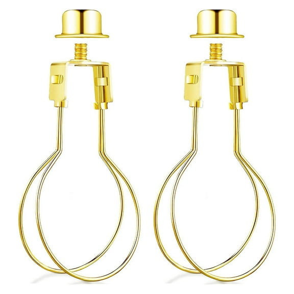 ZOUBAOQ YZH Brass Lamp Harp Kits with Finials and Detachable Light Duty Accessories Bases, Set
