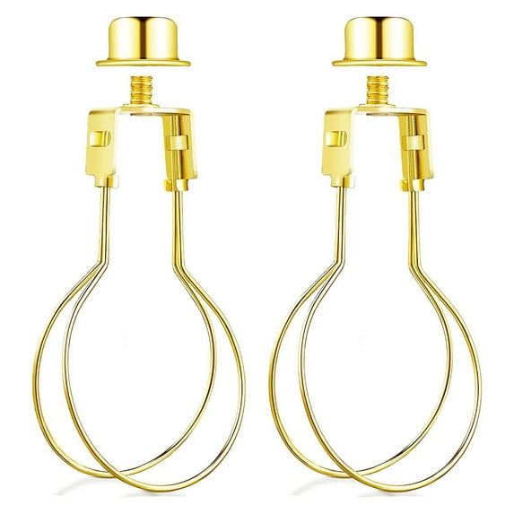 ZOUBAOQ YZH Brass Lamp Harp Kits with Finials and Detachable Light Duty Accessories Bases, Set