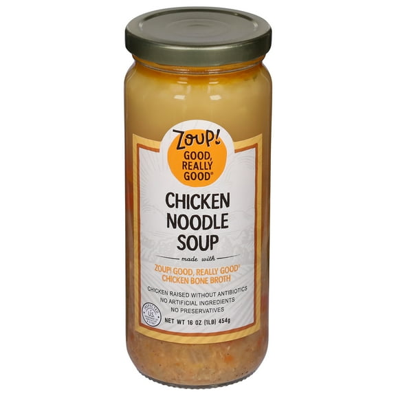 ZOUP GOOD REALL - Chicken Noodle Soup - 16 Oz, Case of 6