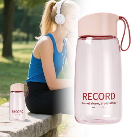 ZOURIH 1 PCS Leak Proof BPA-Free Water Bottle - 13 OZ Wide Mouth - for Outdoor Use & Daily Hydration