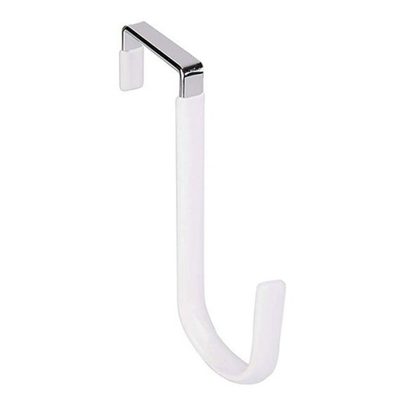 ZOURIH 1 Pack Over The Door Hooks, Door Hangers Hooks,Extra Long 4.9" Rustproof Organizer Hook with Soft Rubber Padding, No-Scratch Design for Towels, Robes, Coats, Bags