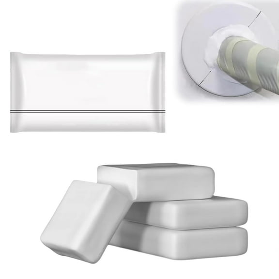 ZOURIH 1-Pack New Type White Waterproof Sealant Mastic, Repair Sealing Clay, Quick Mending Mud for Drain Connection, Wall Hole, Air Conditioning Hole Waterproof Seal Putty,White