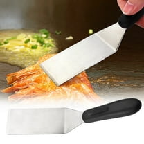 ZOURIH 1 Pack Professional Mini Serving Spatula, Stainless Steel Cutter for Serving, Flipping, Small Icing Spatula, Small Metal Grill Spatula for Brownies, Pancakes, Pie, Cookies or Barbecue