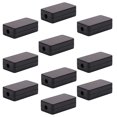 thumbnail image 1 of ZOURIH 10 Pcs Electronic Project Junction Box Enclosure Plastic Case ABS Dustproof Waterproof Project Boxes for Indoor Outdoor Use, 2,16" x 1.37" x 0.6",Black, 1 of 7