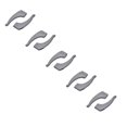 thumbnail image 1 of ZOURIH 10 Pcs Eye Glasses Ear Grippers,Anti-Slip Glasses Ear Hook Comfort Eyeglasses Ear Cushion for Behind the Ear for Glasses Sunglasses Reading Glasses Retainers for Adults,Grey, 1 of 5