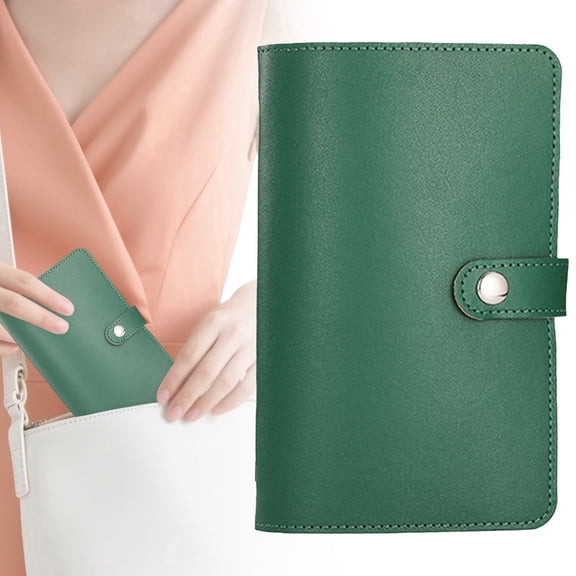 ZOURIH 100 Envelope Savings Challenge Book,Cash Budget Planner A5 Binder,Savings Challenges Book organizer Folder,Easy and Fun Way to Save $5,050,Green