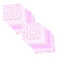 thumbnail image 1 of ZOURIH 14 Pcs 20"x20" Quilting Cotton Fabric Squares Sheets Pre-Cut Multi-Color Design Printed Floral Craft Fabric for DIY Sewing Scrapbooking Quilting Craft Patchwork,Pink, 1 of 4