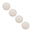 thumbnail image 1 of ZOURIH 15 inch Round Braided Placemats 4 Pcs Non Slip Heat Resistant Cotton Polyester Table Mats Washable Place Mats for Kitchen Dining Party Table Decor,White, 1 of 8