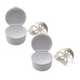 thumbnail image 1 of ZOURIH 2 PCS Retainer Cleaner Case,Lightweight and Convenient Denture Bath Case with Hanging Net,Retainer Holder Denture Cups for Soaking Dentures,Denture Travel Case,White, 1 of 5
