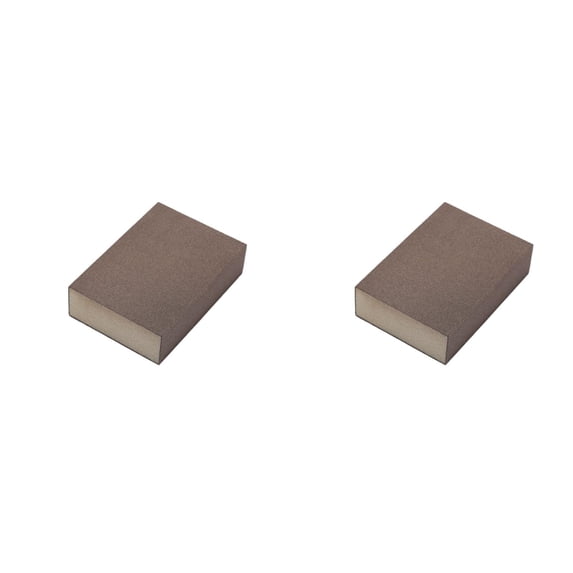 ZOURIH 2 PCS Sanding Sponge 2.7x3.9 inch 60-80 Grit Sandpaper,Wet/Dry Sandpaper,Washable and Reusable Sanding Blocks.Suitable for Wood,Metal,Drywall,Furniture