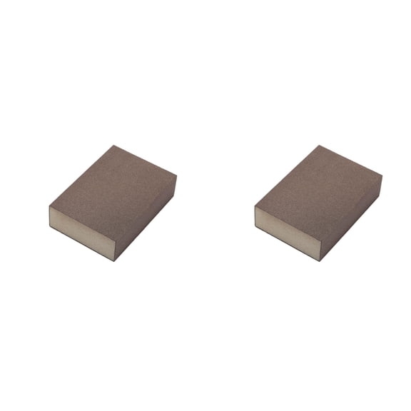 ZOURIH 2 PCS Sanding Sponge 2.7x3.9 inch 60-80 Grit Sandpaper,Wet/Dry Sandpaper,Washable and Reusable Sanding Blocks.Suitable for Wood,Metal,Drywall,Furniture