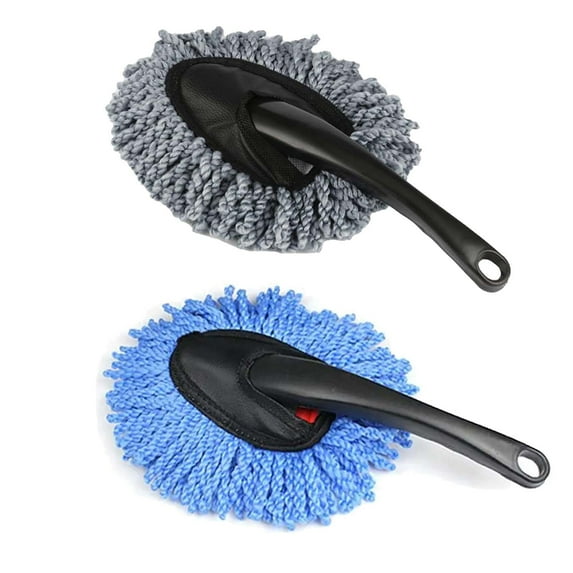 ZOURIH 2 PCS Soft Microfiber Car Dash Duster Brush, Mini Multi-Functional Car Cleaning Brush for Interior Exterior, Auto Cleaning and Washing Brush Tool, Universal Car Duster Kit,