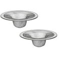 thumbnail image 1 of ZOURIH 2 PCS Tub Drain Hair Catcher - 2.75 inch Shower Drain Mesh Strainer, Stainless Steel Shower Bathtub Drain Cover, Bathroom Sink Strainer Filter,Wash Basin Floor Drain,Silver, 1 of 7