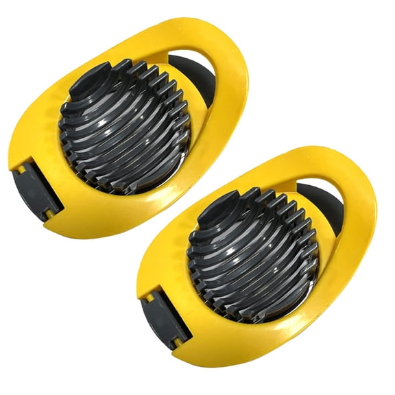 ZOURIH 2 Pack Egg Slicer for Hard Boiled Egg, Dokpod Egg Cutter for Hard Boiled Eggs, Stainless Steel Wire Egg Slicers, Egg Salad Maker, Boiled Egg Slicers, Boiled Egg Cutter,Yellow
