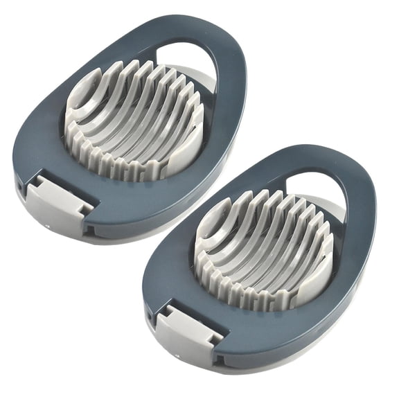 ZOURIH 2 Pack Egg Slicer for Hard Boiled Egg, Dokpod Egg Cutter for Hard Boiled Eggs, Stainless Steel Wire Egg Slicers, Egg Salad Maker, Boiled Egg Slicers, Boiled Egg Cutter,Y-Blue*2