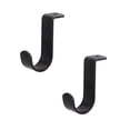 thumbnail image 1 of ZOURIH 2 Pack Heavy Duty Closet Rod Brackets for 1-inch Diameter Rods,Metal Hanging Shelf Rods Support with Screws,Black Closet Rod Holders for Living Room Kitchen Garden and Bathroom,Black, 1 of 6
