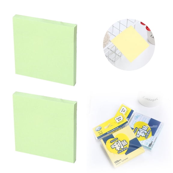 ZOURIH 2 Pack Sticky Notes 3 x 3 Inches, Self-Stick Pads, Easy to Post for Home, Office, Notebook