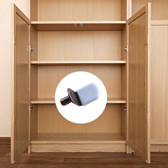 ZOURIH 2 Pcs 1/4 inch Shelf Support Pegs,L-Shaped Metal Shelf Pins with Protective Rubber Sleeves,Cabinet Hardware for Bookshelf,Closet,Glass Corner Shelf,Z-Red+White Sleeves
