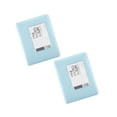 thumbnail image 1 of ZOURIH 2 Pcs 64 Pockets Mini Photo Album, Album Book for Fujifilm Instax Mini 12/11/SE/99/90/EVO/Link/Liplay Instant Camera 2.15x3.4 inches Films, PU Mini Photo Album,Blue, 1 of 5