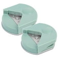 thumbnail image 1 of ZOURIH 2 Pcs Corner Round Edge Cutter Rounding tool for Paper Crafts, Paper Cutting, and Edge Shaping, Round Corner Multifunctional for Card Making and Scrapbookin Punches and Crafts,Green, 1 of 8