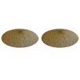 thumbnail image 1 of ZOURIH 2 Pcs Placemats Round Vinyl Placemats 13“x17” Heat Resistant Non-Slip Tablemats Washable Place Mats for Dining Table,Available variety colors, 1 of 9