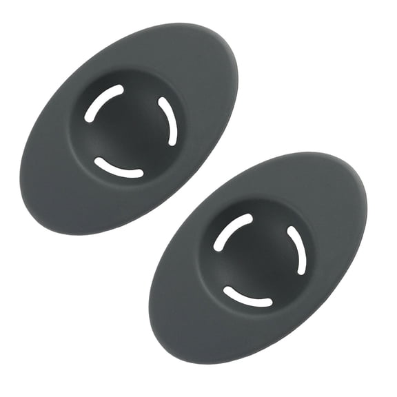 ZOURIH 2 Pcs Silicone Egg Separators,Food-Silicone Egg White Separator,3-Slit Egg White Separator from Yolk for Baking,Must-Have Egg Separator tool,Black B