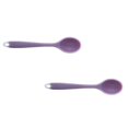 thumbnail image 1 of ZOURIH 2 Piece Silicone Cooking Spoons 8 inch Heat Resistant Kitchen Spoons for Mixing, Serving and Stirring Upgrade Large Non Stick Basting Utensils, Dishwasher Safe,, 1 of 4