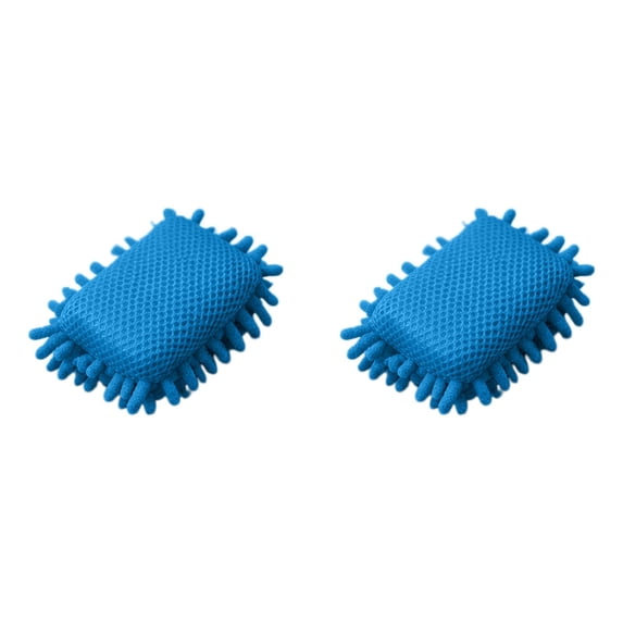 ZOURIH 2 Pieces Microfiber Shag Whiteboard Eraser Shag Washable Dry Eraser Board Eraser for Chalk, Classroom Teacher Supplies, Home and office,Blue