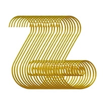 ZOURIH 20 Pcs 2" Christmas ornament Hooks, Christmas ornament Hangers,Colorful Small Decorative ornament Hooks for Xmas Tree Decorations,Gold