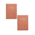 thumbnail image 1 of ZOURIH 2026 Daily Planner - 2 Pcs Appointment Book, A7-4.2'' x 3.1'', Daily & Monthly & Weekly Notebook,150+ Pages, (Jan-Dec 2026) Calendar Planner for School office Schedule,Pink, 1 of 8