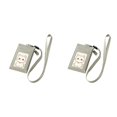 thumbnail image 1 of ZOURIH 2PCS 2-in-1 ID Badge Holder with Lanyard Wallet,Vertical ID Badge Card Holder with 1 Clear ID Window,4 Credit Card Slots,1 Side Zipper Pouch,Detachable Wristlet & Neck Lanyard,Gray, 1 of 3