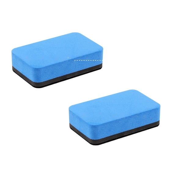 ZOURIH 2PCS Dry Erase Erasers,1 Pack Magnetic Whiteboard Erasers for Students,Mini Dry Erase Board Erasers for Classroom Home, and office (Square),Black