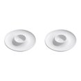 thumbnail image 1 of ZOURIH 2PCS Round Chip and Dip Serving Divided Serving Platter Appetizers and Cheeses Serving Tray White Compartment Dishes for Party,Christmas,Dessert,Fruit,Candy,9-inch(White), 1 of 4