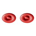 thumbnail image 1 of ZOURIH 2PCS Round Chip and Dip Serving Divided Serving Platter Appetizers and Cheeses Serving Tray White Compartment Dishes for Party,Christmas,Dessert,Fruit,Candy,9-inch(Red), 1 of 4