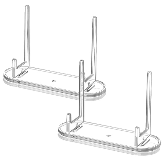 ZOURIH 2PCS Trading Card Display Stand Clear Acrylic Baseball Card Display Picture Holder Stands for PSA Graded Cards,Ideal for Sports Cards,Trade Shows (Cards Not Included),Clear